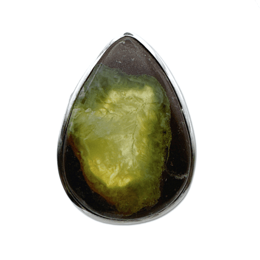 Prehnite Ring - Size P - 15.1 grams - Image 3