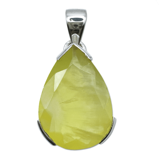 Neon Prehnite Pendant 8.8g