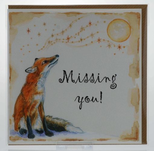 Missing You (Fox) Card