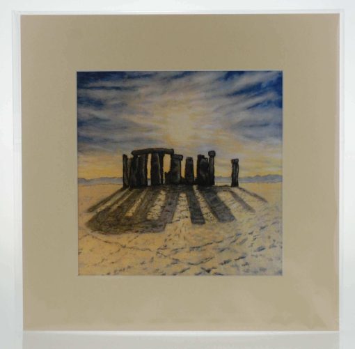 Sunrise over Stonehenge Mounted Print