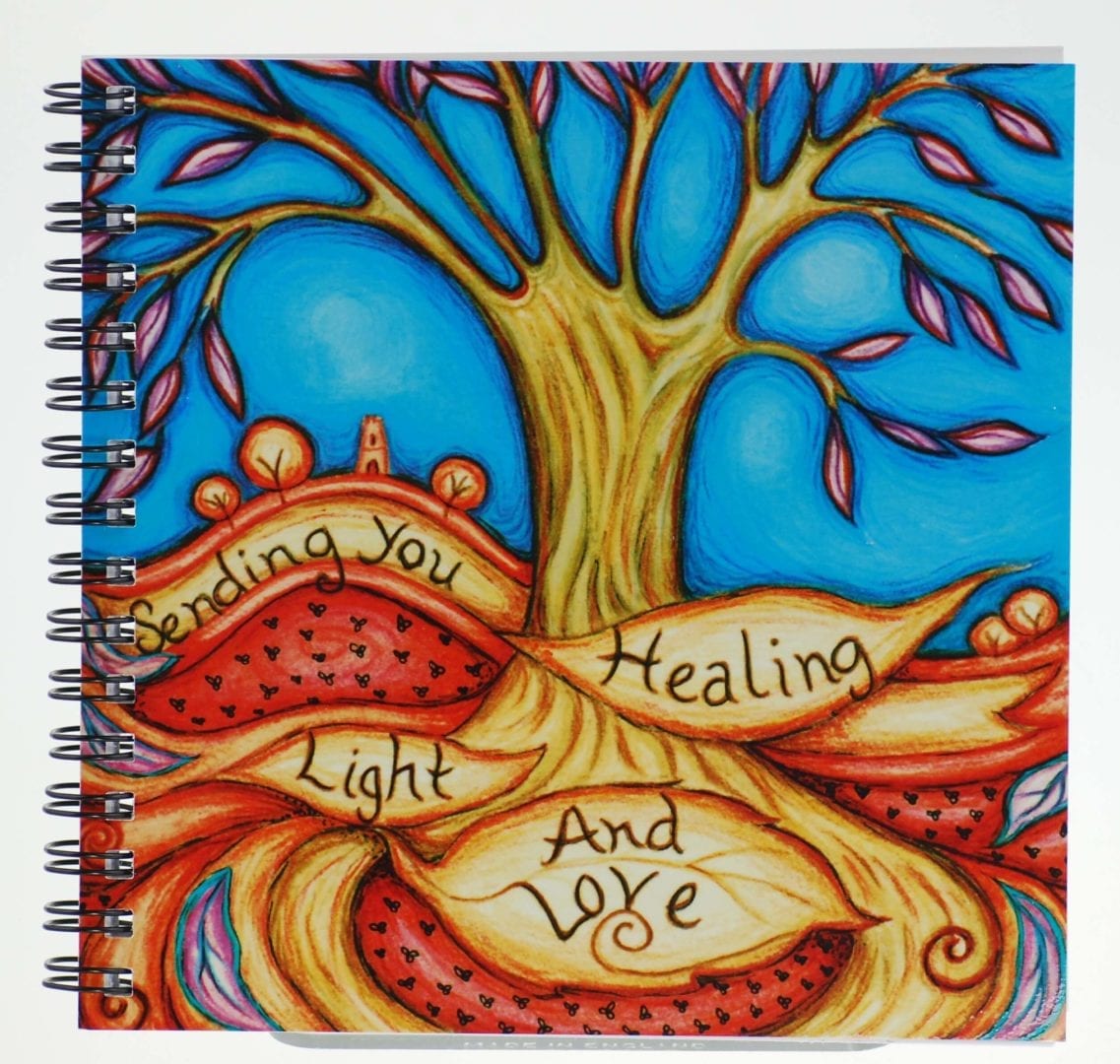Healing Light & Love Notebook - Happy Glastonbury | Crystals & Gems