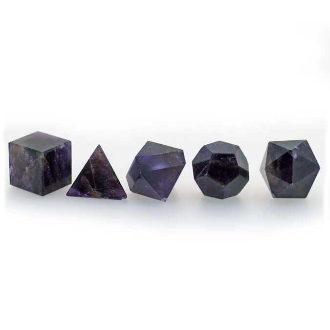 Amethyst Geometric Shape Set - Buy Now at Happy Glastonbury!