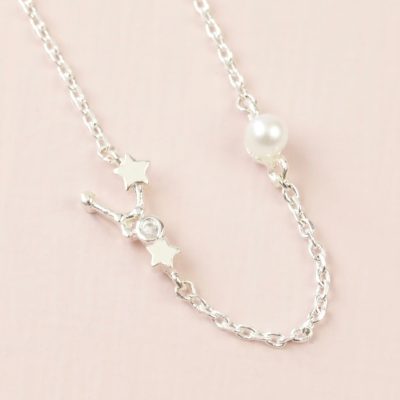 Cancer Constellation & Birthstone Necklace