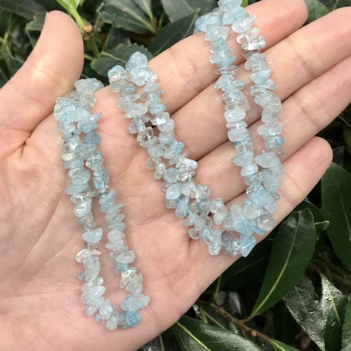 Aquamarine Chip Necklace