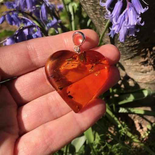 Amber Heart Pendant 10.6g - Image 2