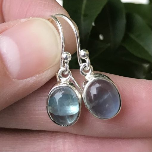 Apatite Small Oval Drop Earrings