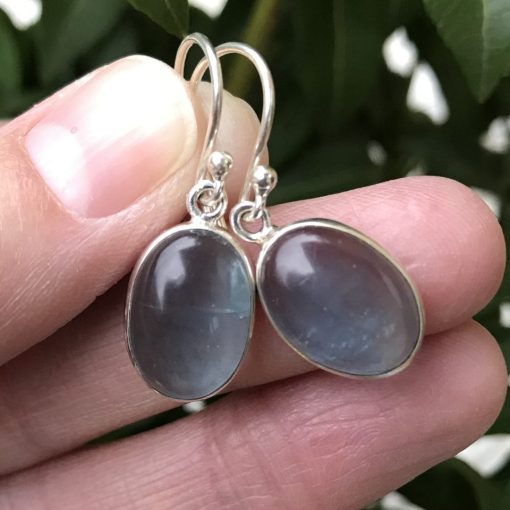 Apatite Large Oval Drop Earrings