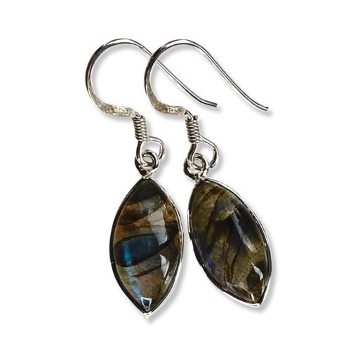 Labradorite Marquis Drop Earrings - Image 2