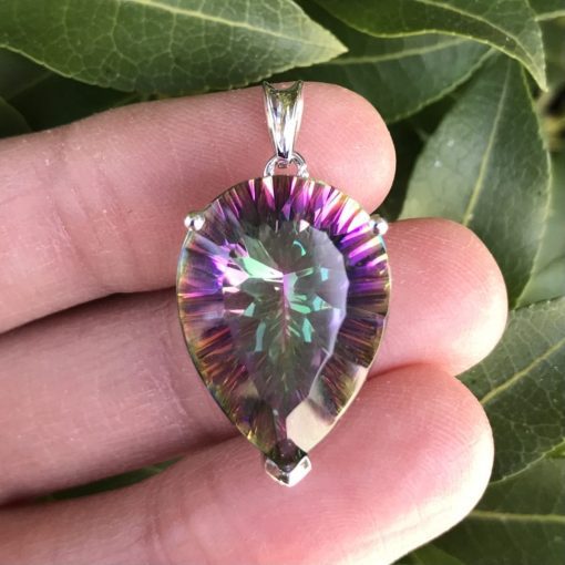 Mystic Topaz Claw Set Pendant - Image 2