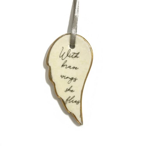 Wing Hanging Decoration: With brave wings she flies