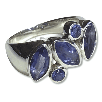 Iolite Multi Stone Ring