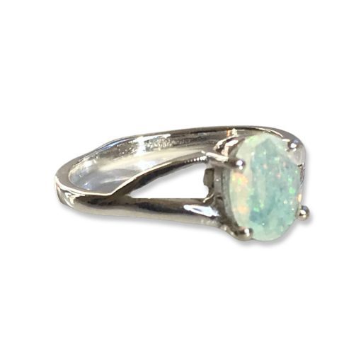 Opal Oval Ring 2.2g - UK ring size O