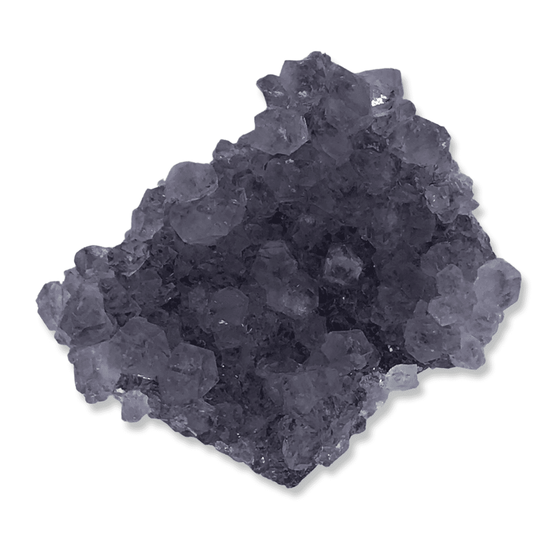 black amethyst cluster