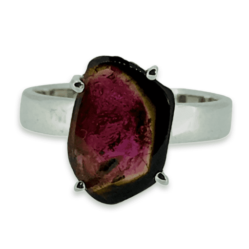 Watermelon Tourmaline Ring Size Q - 4.15g