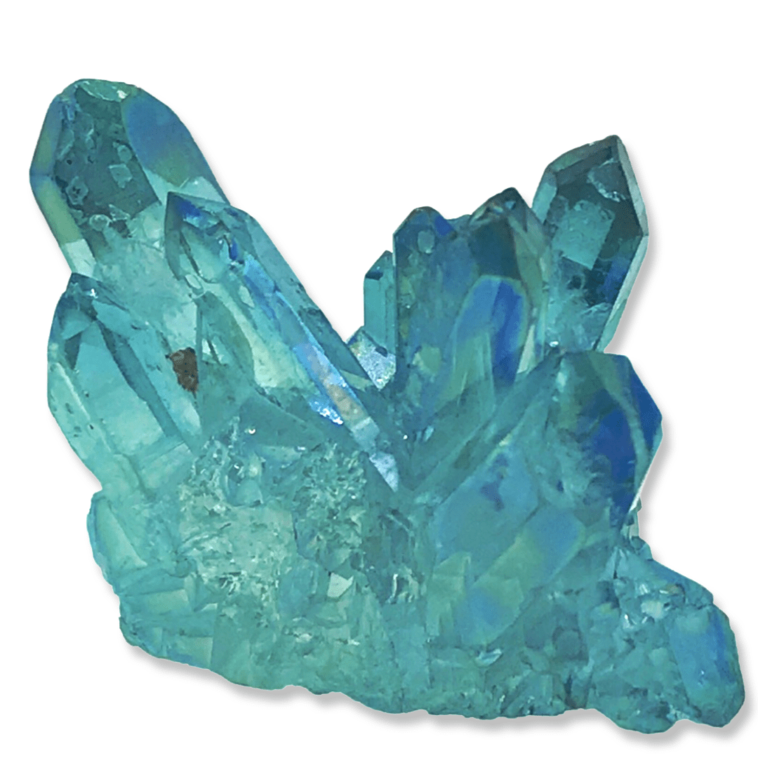 Aqua Aura Cluster 13.6g - Happy Glastonbury | Crystals & Gems