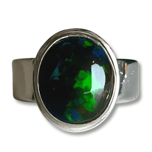 Black Opal Ring 6.16g - UK ring size N - Image 2