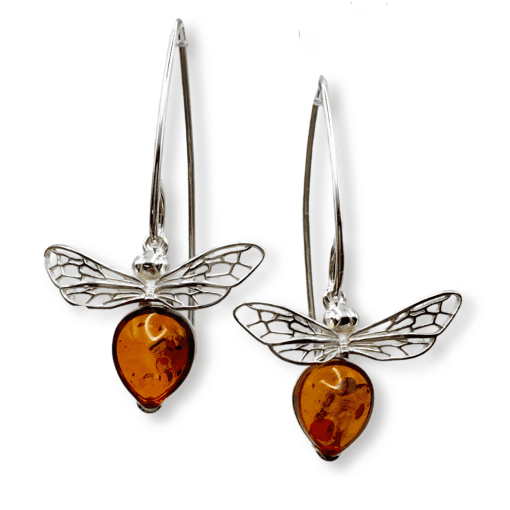 Amber Bee Earrings