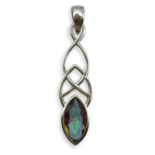 Mystic Topaz Celtic Pendant