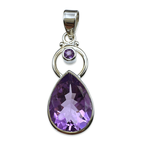 Amethyst Peardrop Pendant 4.6g