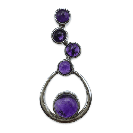 Amethyst Open Loop Pendant 3.2g