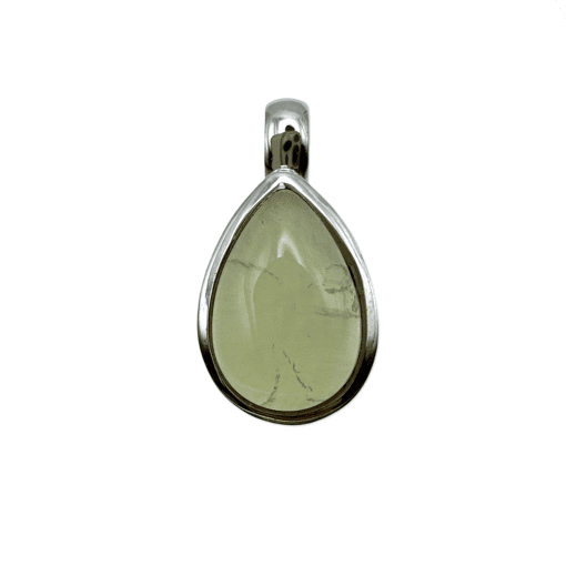 Prehnite Peardrop Pendant 1.8g