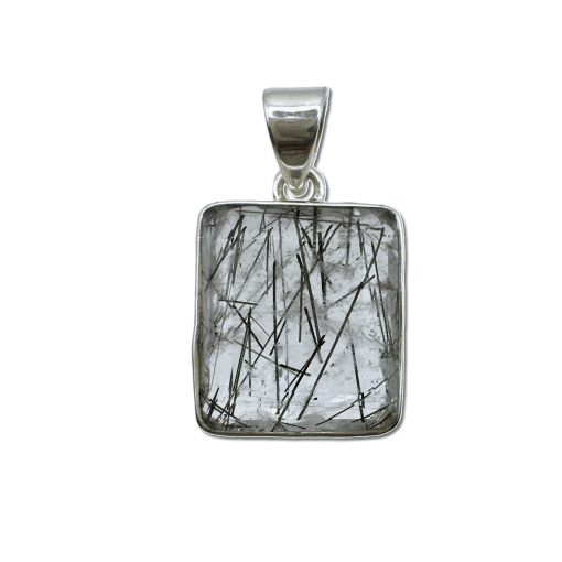 Tourmalinated Quartz Pendant 4.9g