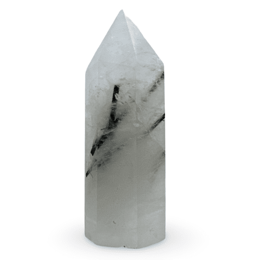 Tourmalinated Quartz Standing Point 51g