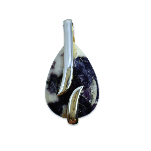 Lepidolite Drop Pendant 8.2g