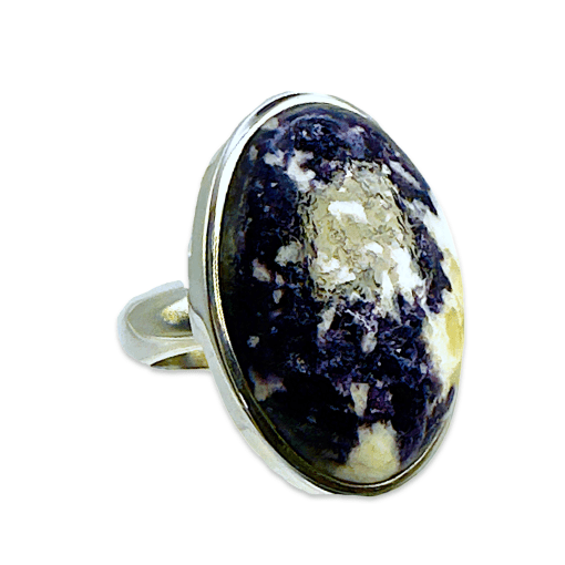 Lepidolite Oval Ring 15.2g Size O