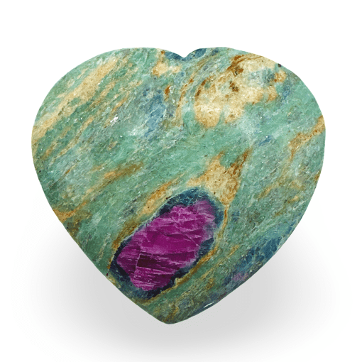 Ruby In Fuchsite Flat Heart 15.4g